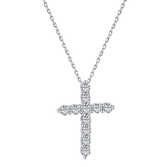 Chic Diamond Cross Necklace