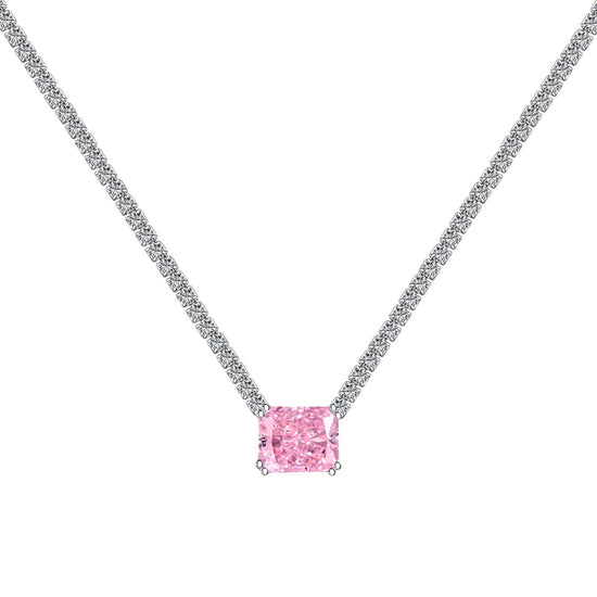 Cassandra Necklace  Pink Pendant